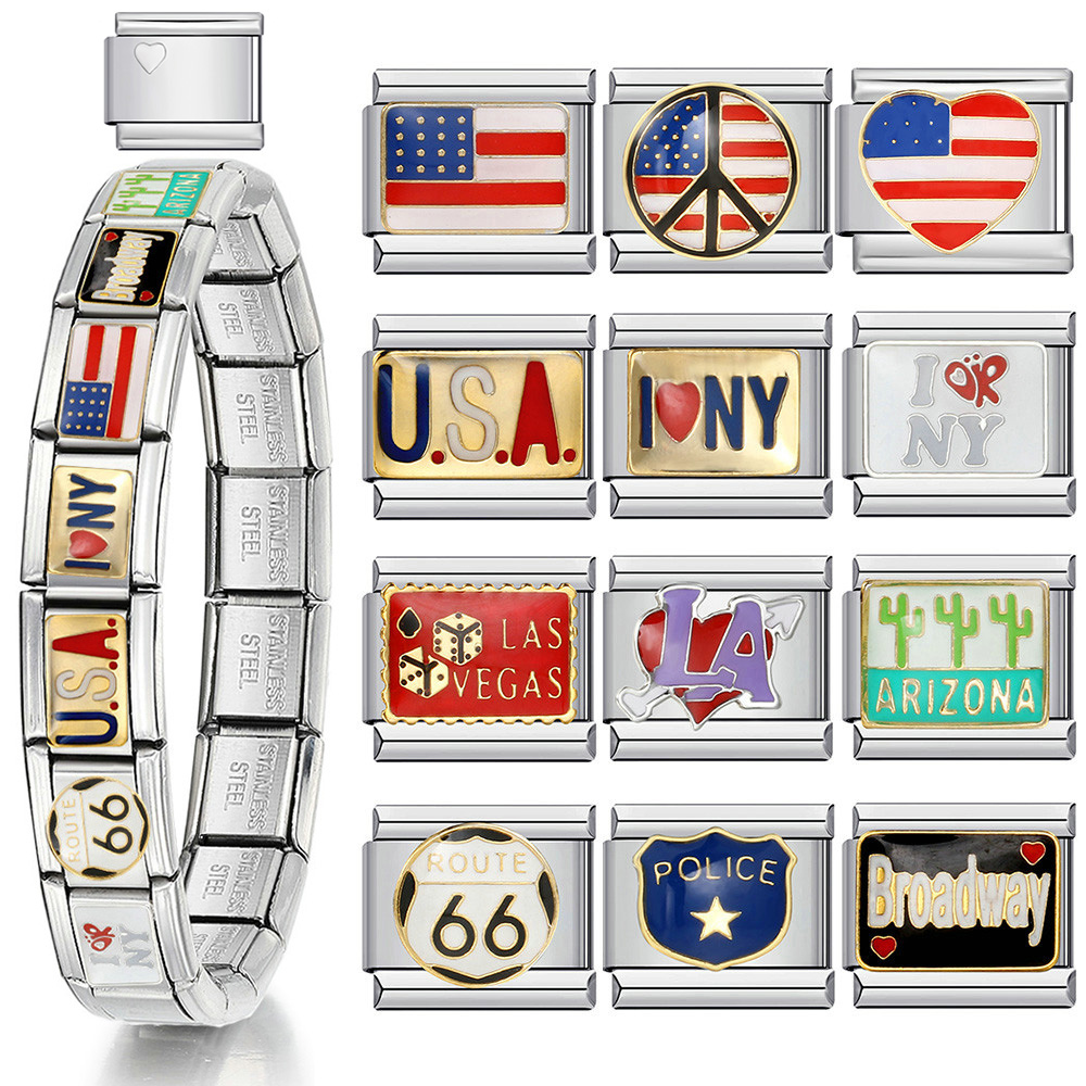 Jewelry Making In La - 1 adet Y2K İtalyan Charm Bilezik