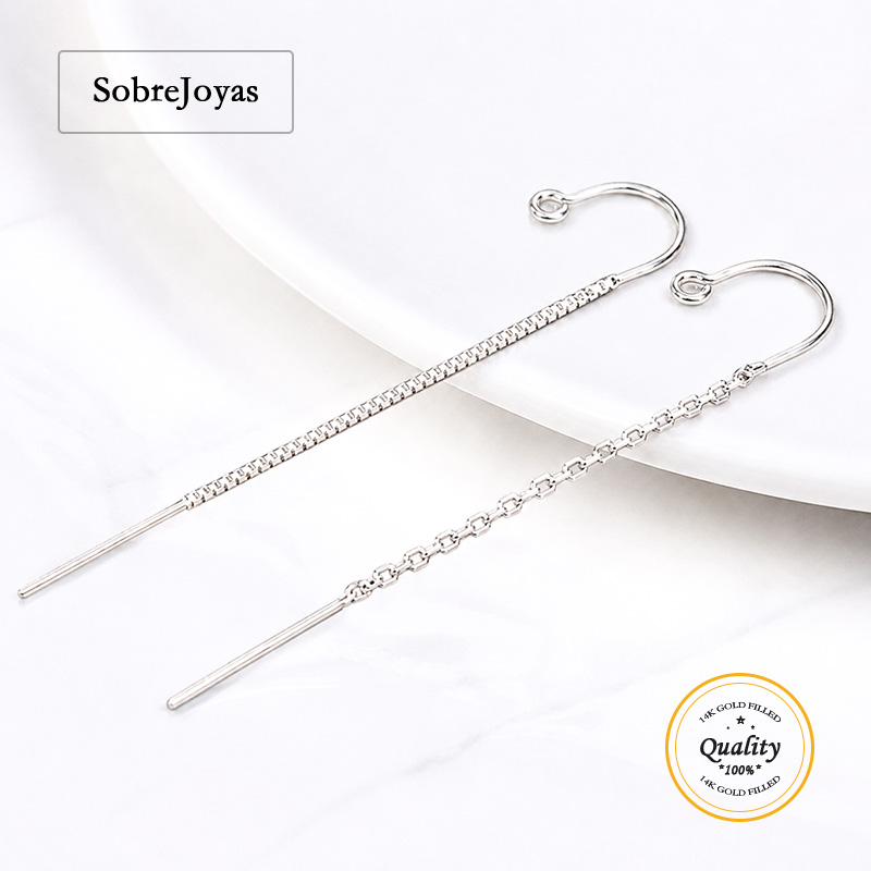 Jewelry Making Dc - 925 Ayar Gümüş U-Threader Küpe Bileşenleri,