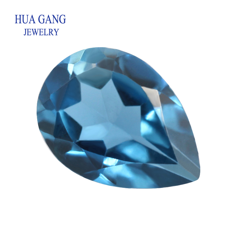 Jewelry Making London - Londra mavi Topaz doğal gevşek taş