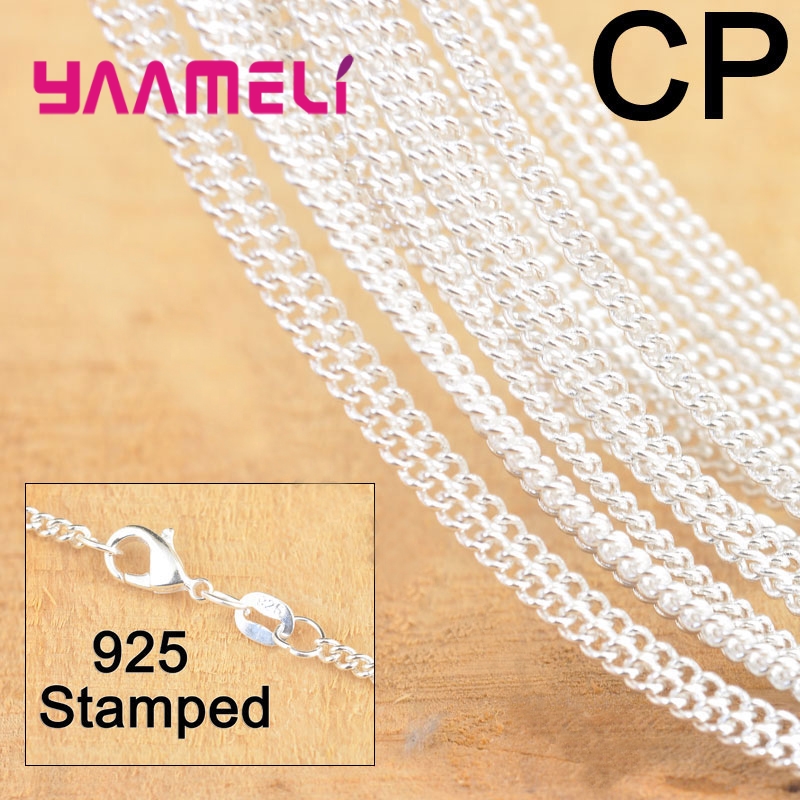 10 adet sıcak satış 18 inç 925 - Lobster Clasp Silver incelemesi ve fiyatı