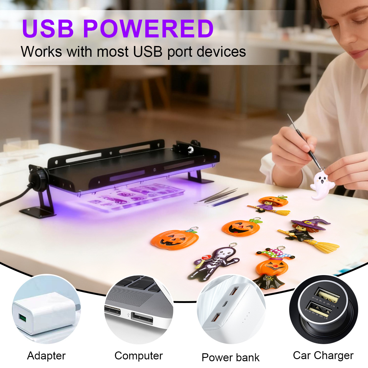 50 96 144 LED UV Reçine Kürlem - Jewelry Making Dc incelemesi ve fiyatı