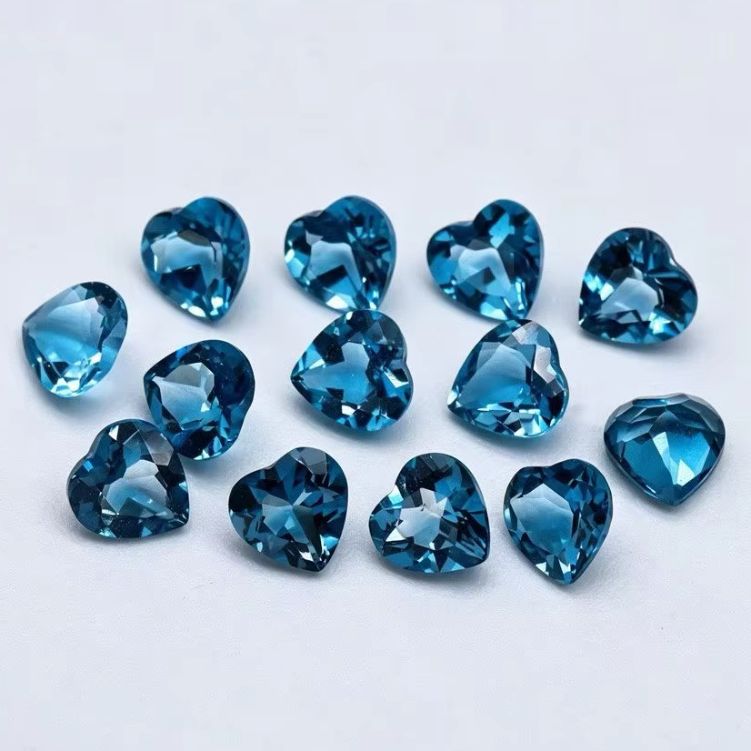 Doğal Kalp Kesim Londra Mavisi - Jewelry Making London incelemesi ve fiyatı