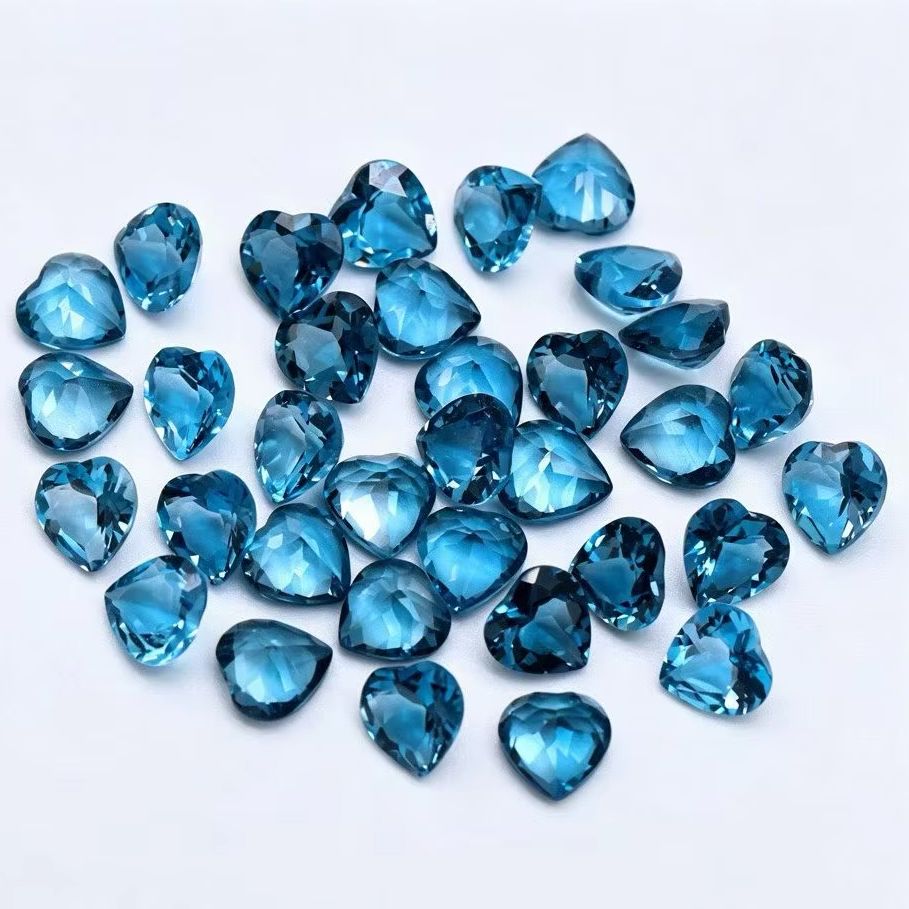 Doğal Kalp Kesim Londra Mavisi - Jewelry Making London incelemesi ve fiyatı